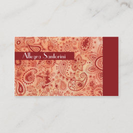 Carte De Visite Mystérieux Paisley