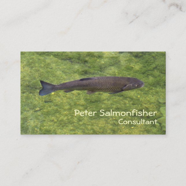 Carte De Visite Nage de poissons fluviaux (Devant)