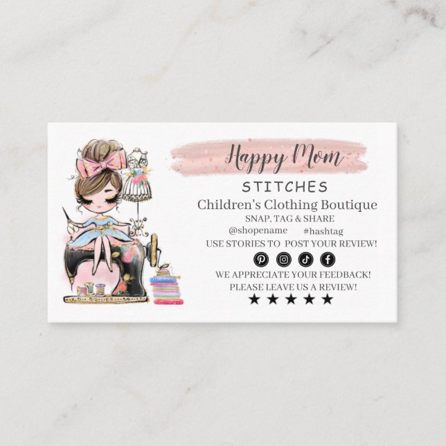 Carte De Visite Nähen der Visitenkarte. (Devant)