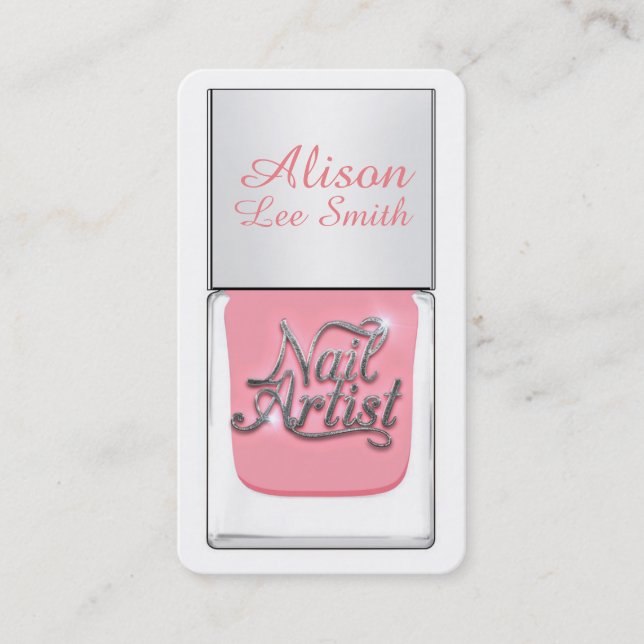 Carte De Visite Nail Artist/Nail Polish (Devant)