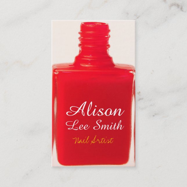 Carte De Visite Nail Artist/Nail Polish (Devant)