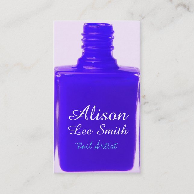 Carte De Visite Nail Artist/Nail Polish (Devant)