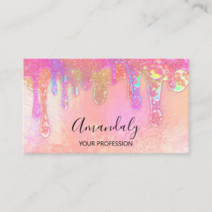Carte De Visite Nails Beauté Logo Savon Holographe Drift Cosmetic