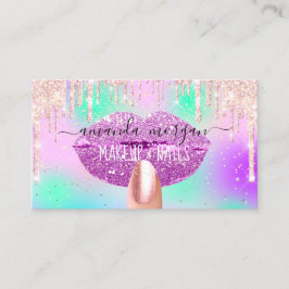 Carte De Visite Nails Manicure Maquillage Holographe Lips Parties 