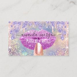 Carte De Visite Nails Manicure Maquillage Holographe Lips Parties 