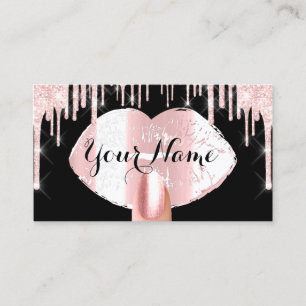 Carte De Visite Nails Maquillage Artiste Rose Drives Black Rose Ki