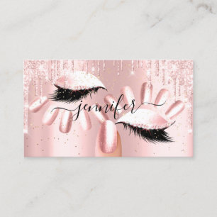 Carte De Visite Nails Maquillage Artiste Rose Gla Kiss Lips Rose G