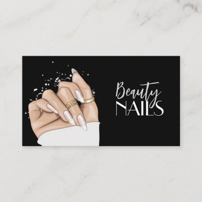 Carte De Visite Nails Salon Business Card (Devant)