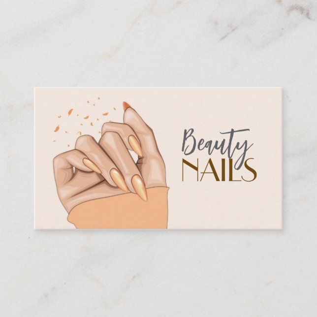Carte De Visite Nails Salon Business Card (Devant)