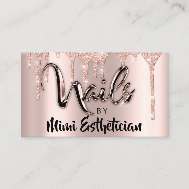 Carte De Visite Nails Studio Artist Acrylique Drivers Parties scin (Devant)