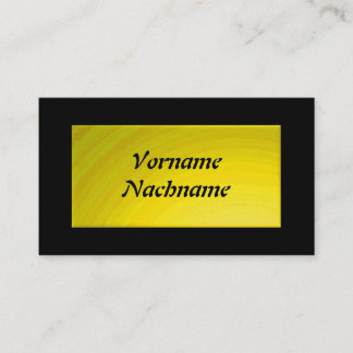 Carte De Visite Nameplate jaune