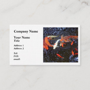 Carte De Visite Natation Koi