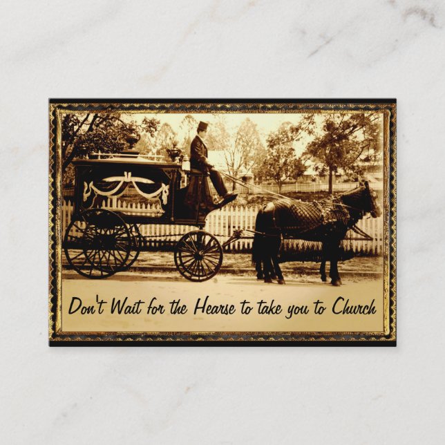 Carte De Visite N'attendez pas le professionnel de pasteur (Devant)