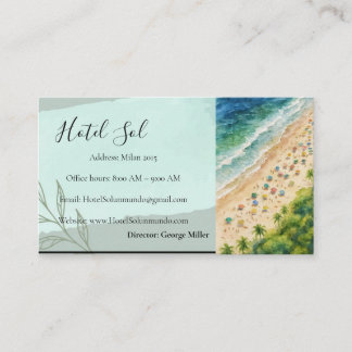 Carte De Visite Natural-style hotel business card