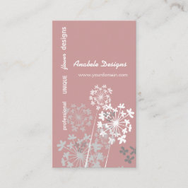 Carte De Visite Nature Élégante Jardin d'été de printemps Floral