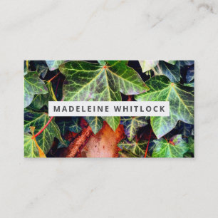 Carte De Visite Nature moderne Personnel