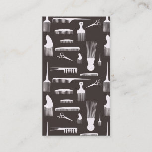 Carte de visite naturel de conception de cheveux