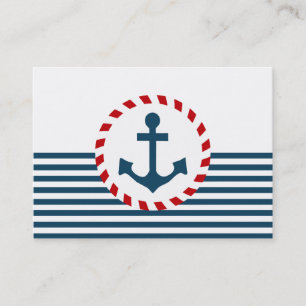 Carte De Visite Nautical design