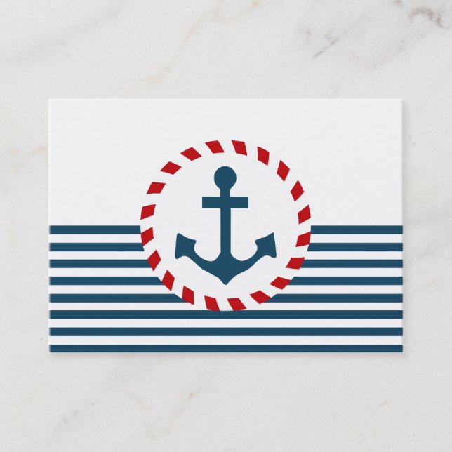 Carte De Visite Nautical design (Devant)