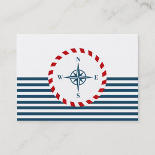 Carte De Visite Nautical design