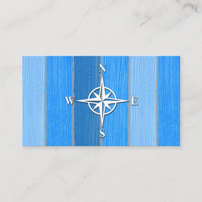 Carte De Visite Nautical themed design (Devant)