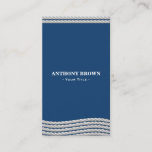 Carte de visite nautique de corde