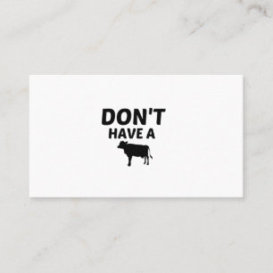 CARTE DE VISITE N'AVEZ PAS DE VACHE