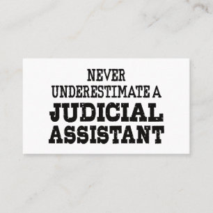 Carte De Visite Ne sous-estimez jamais un assistant judiciaire