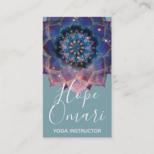 Carte De Visite Nebula Bloom   Mandala