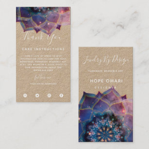 Carte De Visite Nebula Bloom   Mandala