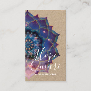 Carte De Visite Nebula Bloom   Mandala
