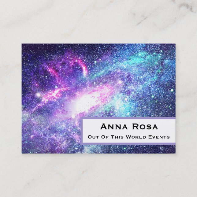 Carte De Visite ** Nebula Galaxie Universe Espace cosmique (Devant)