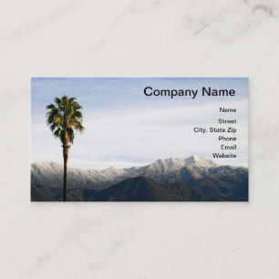 Carte De Visite Neige de la Californie du sud