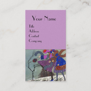 CARTE DE VISITE NEIGE HIVER / BEAUTÉ MODE COSTUME DESIGNER