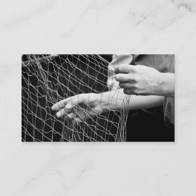 Carte de visite net de pêche (Devant)