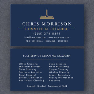 Carte De Visite Nettoyage Commercial Professionnel