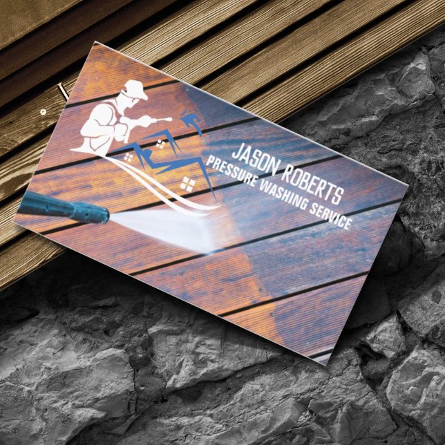 Carte De Visite Nettoyage de la maison clôture d'alimentation lave (Créateur téléchargé)