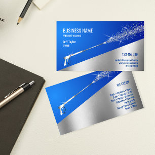 Carte De Visite Nettoyage de l'alimentation de lavage sous pressio