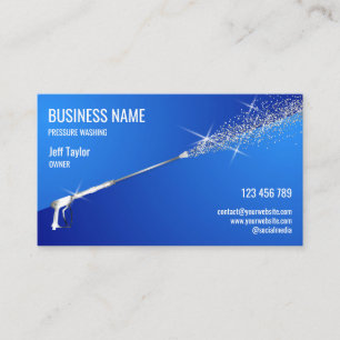 Carte De Visite Nettoyage de l'alimentation de lavage sous pressio