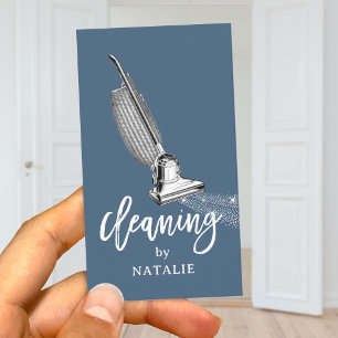Carte De Visite Nettoyage de maison Rétro Vacuum Nettoyant Dusty B