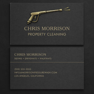 Carte De Visite Nettoyage de Propriété au Jet Haute Pression