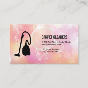 Carte De Visite Nettoyage de tapis   Bulles de savon