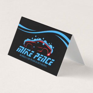 Carte De Visite Nettoyage de voiture mobile Détailing Nettoyage ha