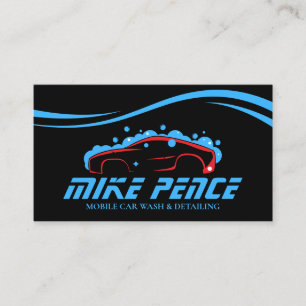 Carte De Visite Nettoyage de voiture mobile Détailing Nettoyage ha