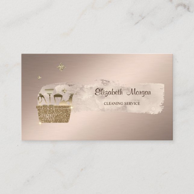 Carte De Visite Nettoyage des Parties scintillant de peinture prof (Devant)