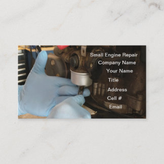 Carte De Visite Nettoyage du carburateur Réparation Tondeuse à gaz