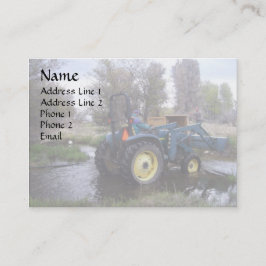 Carte De Visite Nettoyage du ruisseau Tractor