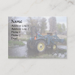 Carte De Visite Nettoyage du ruisseau Tractor