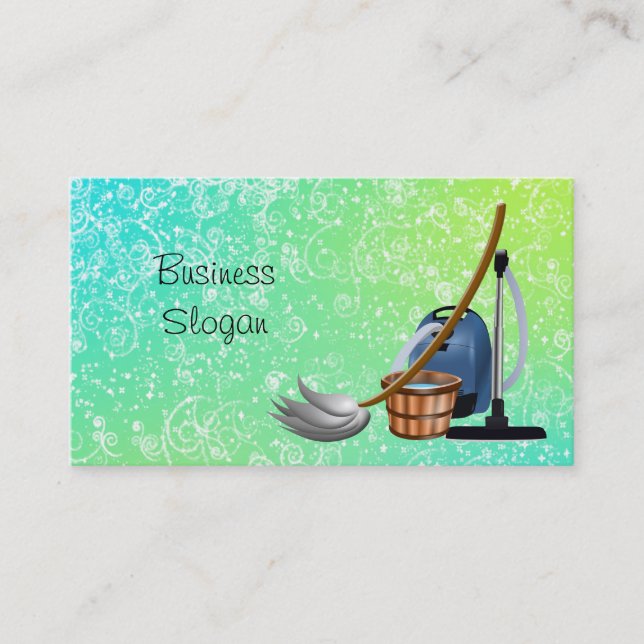 Carte De Visite Nettoyage du service de femme de chambre Connexion (Devant)