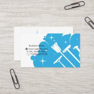 Carte De Visite Nettoyage et lavage avec accessoires